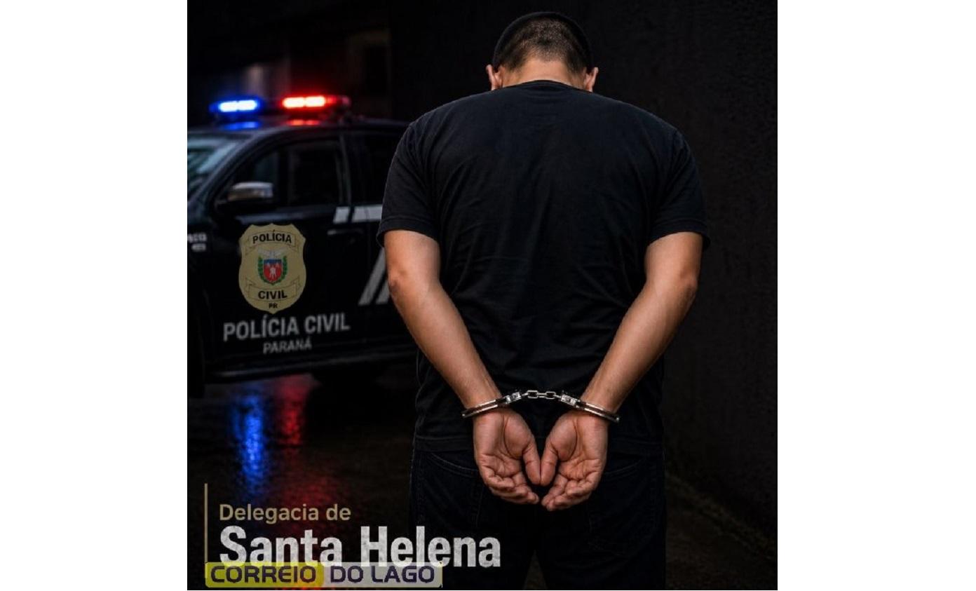 Polícia Civil cumpre mandado de prisão por pensão alimentícia em propriedade rural de Santa Helena