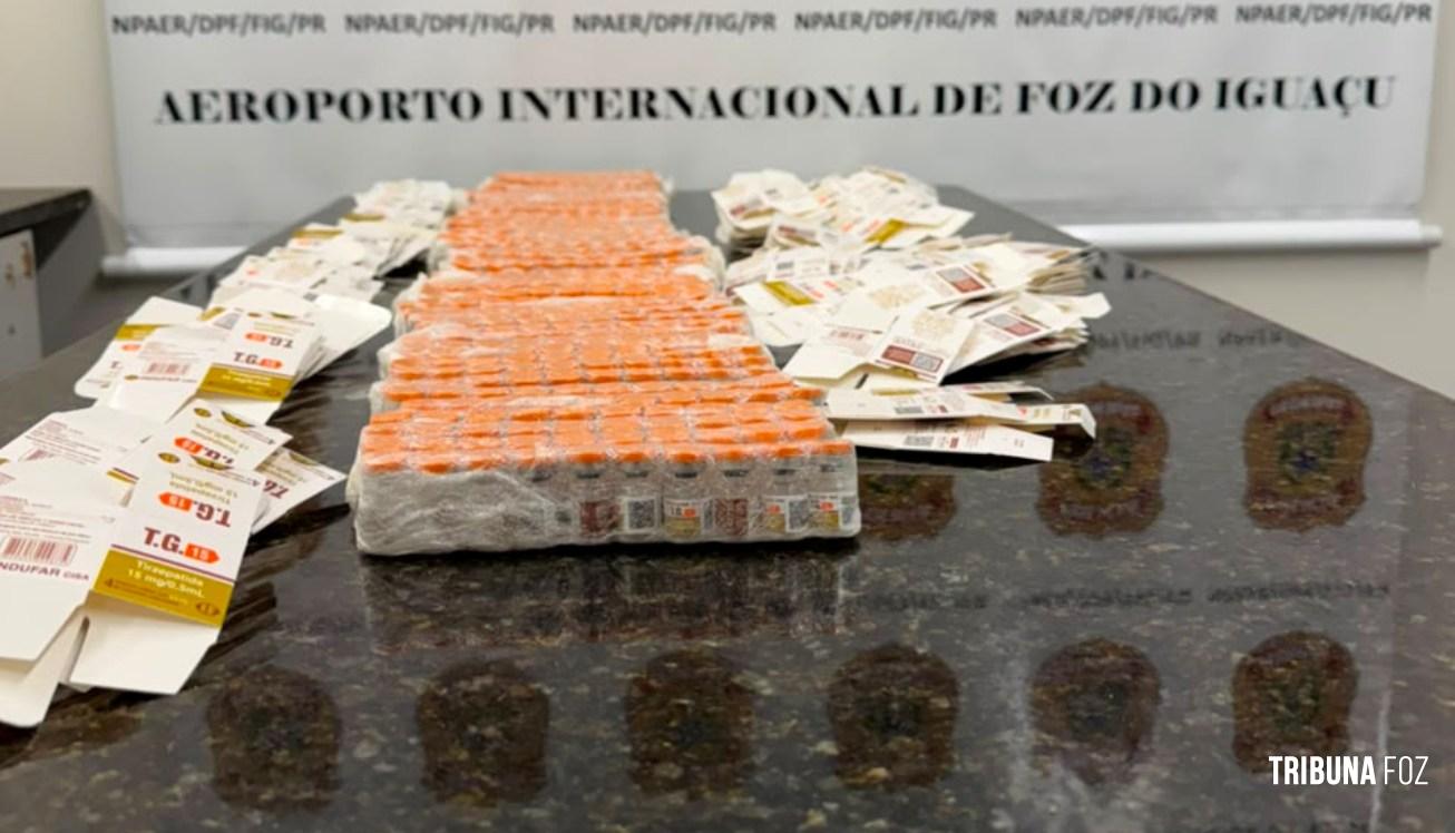 Policia Federal prende homem por contrabando de medicamentos no aeroporto de Foz do Iguaçu