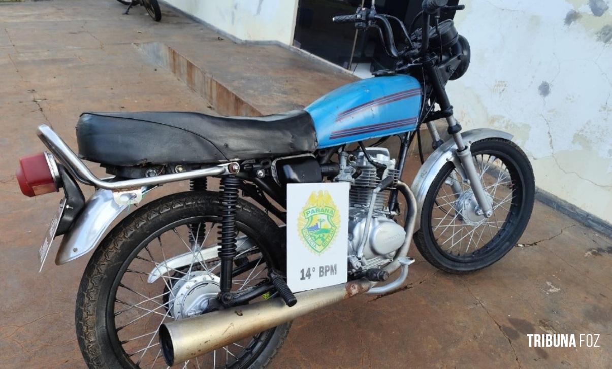 Polícia Militar apreende motocicleta com sinais de adulteração em Medianeira 