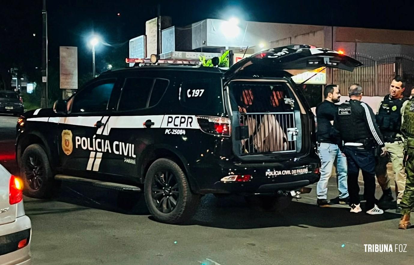 Policial civil da Delegacia de Homicídios frustra assalto e prende três assaltantes em Foz do Iguaçu