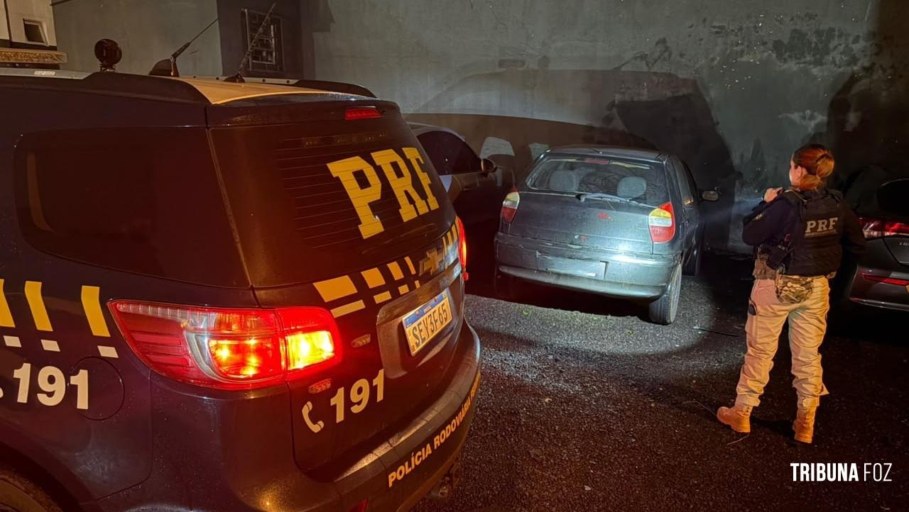 PRF recupera veículo furtado e prende homem horas após deixar a prisão na BR-277 em Santa Terezinha de Itaipu