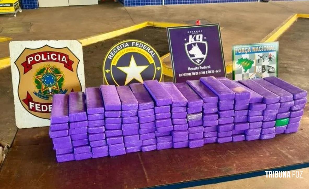 Receita Federal apreende 101,5 Kg de maconha na Aduana da Ponte da Amizade