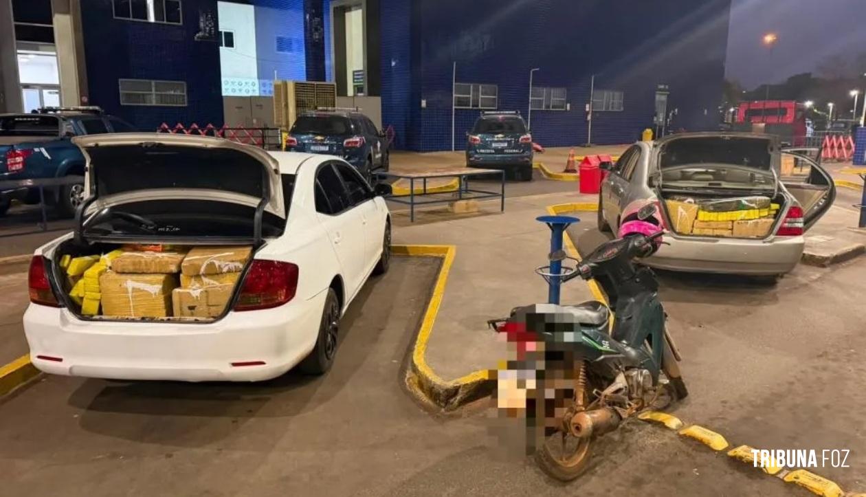 Receita Federal retém dois veículos carregados com maconha na Aduana da Ponte da Amizade