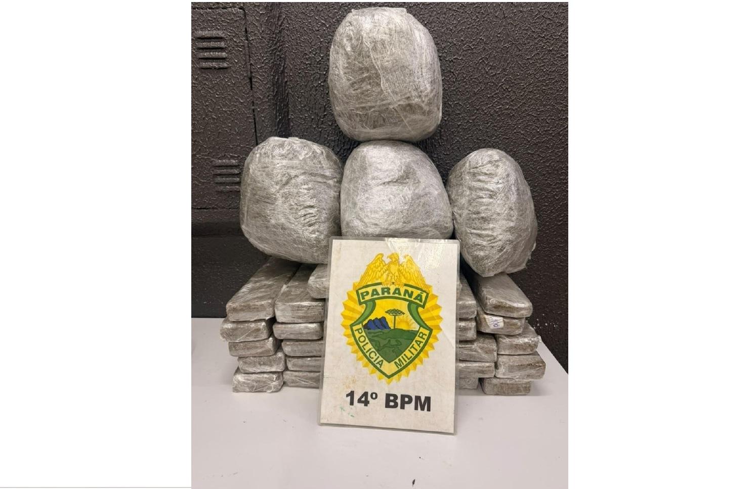 ROCAM apreende 25,4 Kg de maconha em ônibus interestadual em Foz do Iguaçu