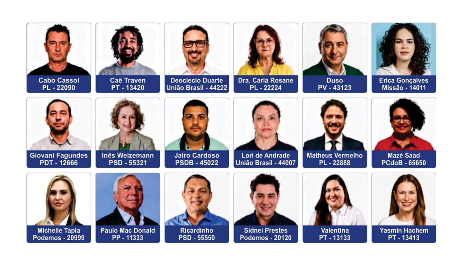 18 candidatos a Deputado Estadual em Foz do Iguaçu, uma cadeira e muitos egos