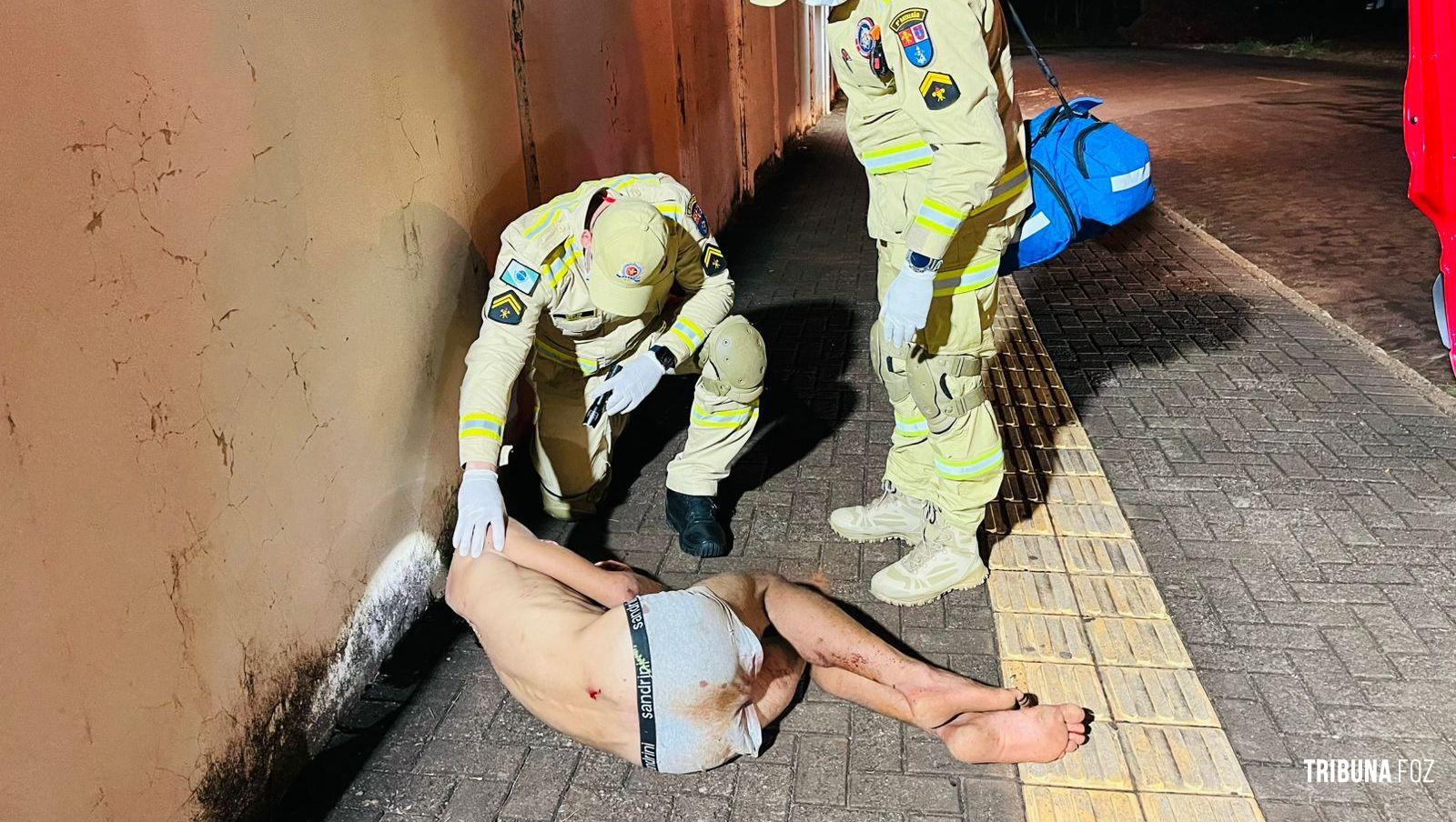 Homem é agredido e socorrido pelo Siate no Parque Monjolo