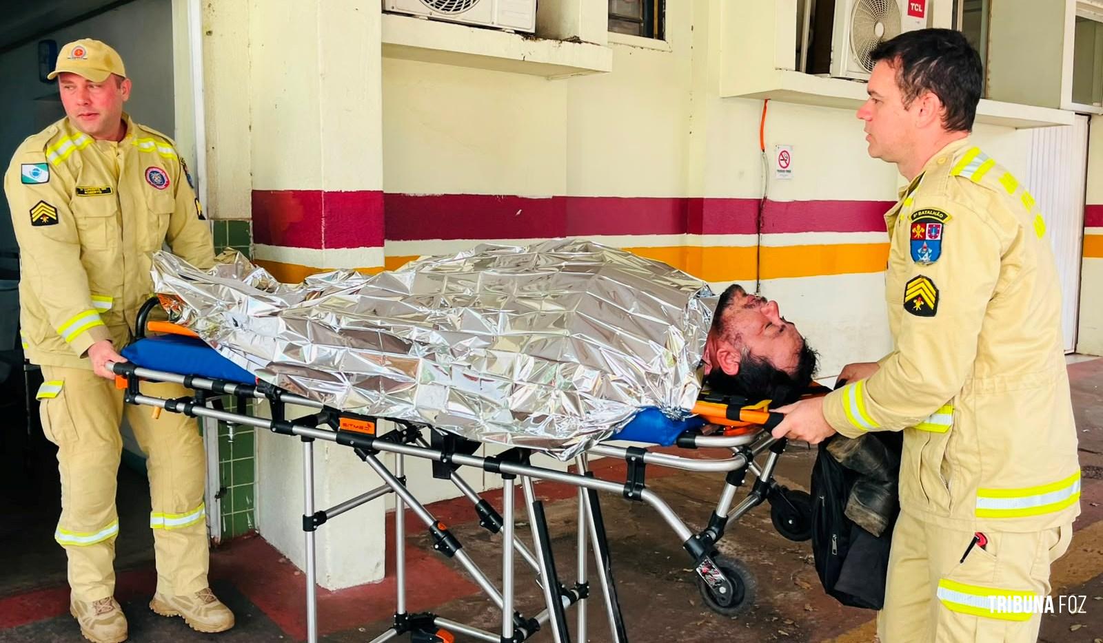 Homem fica gravemente ferido após objeto cair sobre ele no Parque Monjolo