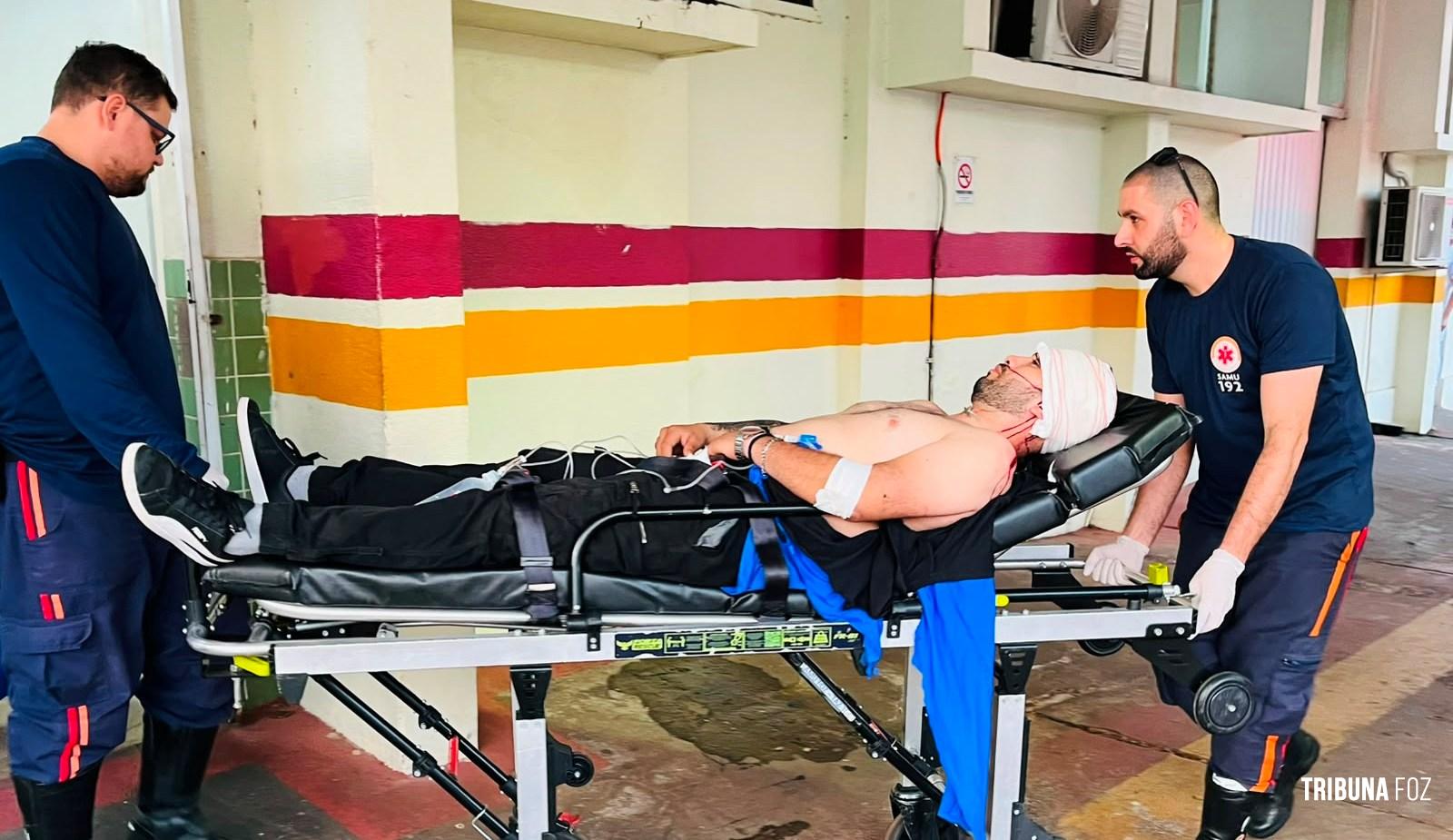 Homem fica gravemente ferido após ser baleado na cabeça no Parque Ouro Verde em Foz do Iguaçu