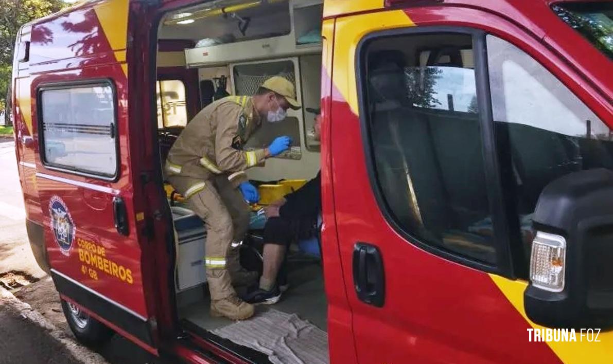 Idoso de 76 anos fica ferido após colisão entre bicicleta e saveiro em Marechal Cândido Rondon
