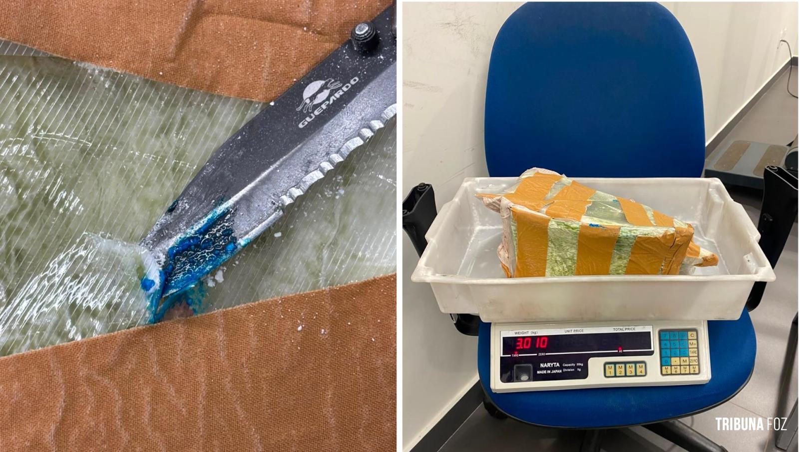 PF prende passageiro com 3 Kg de cocaína no Aeroporto de Foz do Iguaçu