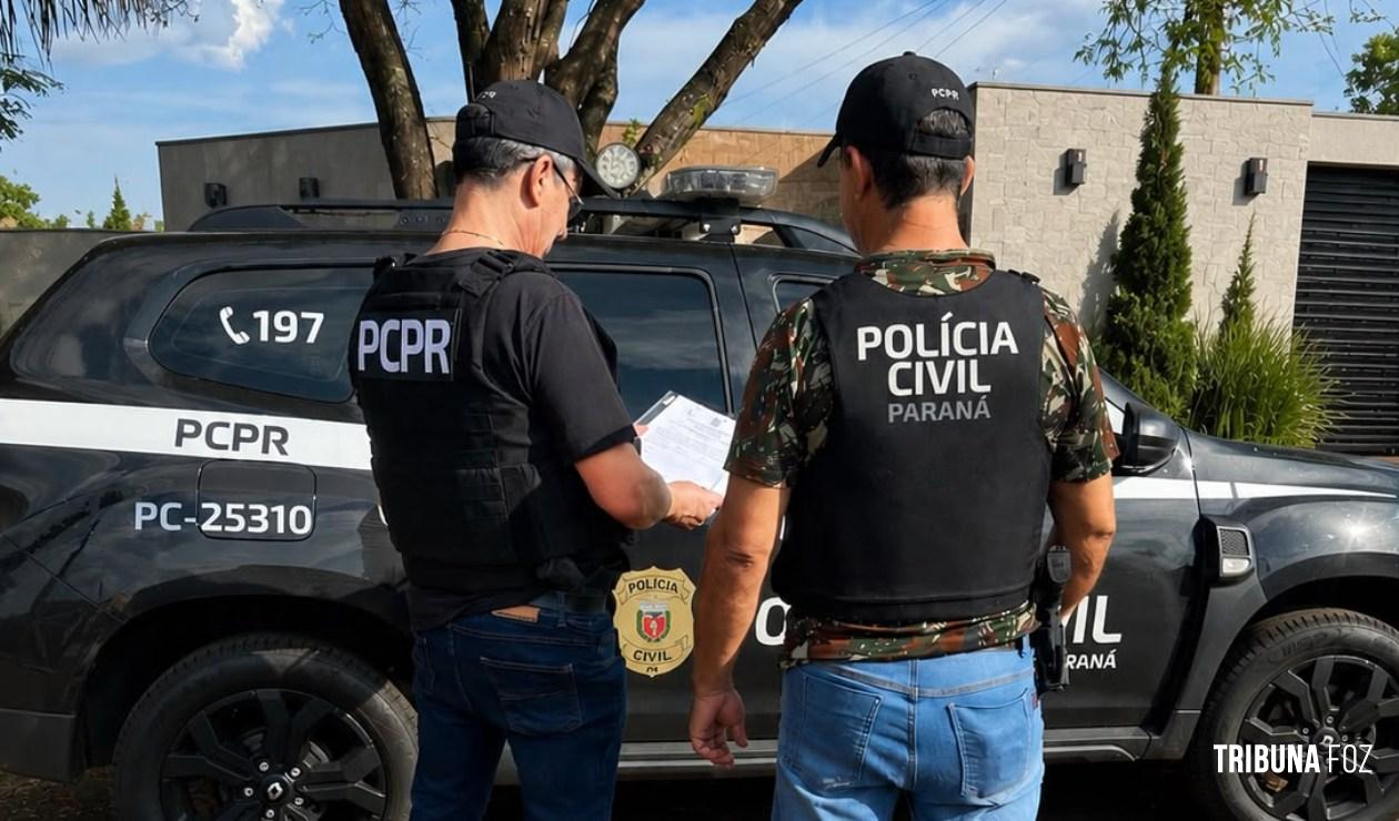 Policia Civil de Santa Terezinha de Itaipu cumpre Mandados Judiciais em investigações de furtos ocorridos na cidade