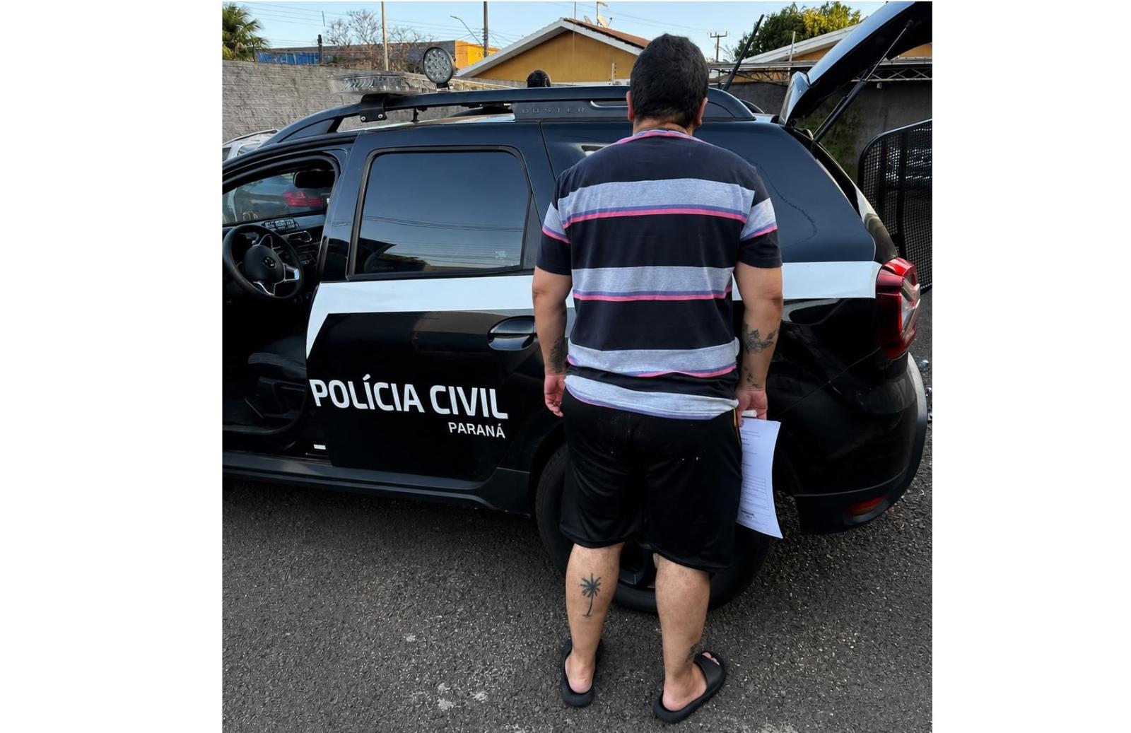 Polícia Civil prende em flagrante suspeito por violência doméstica em Santa Terezinha de Itaipu