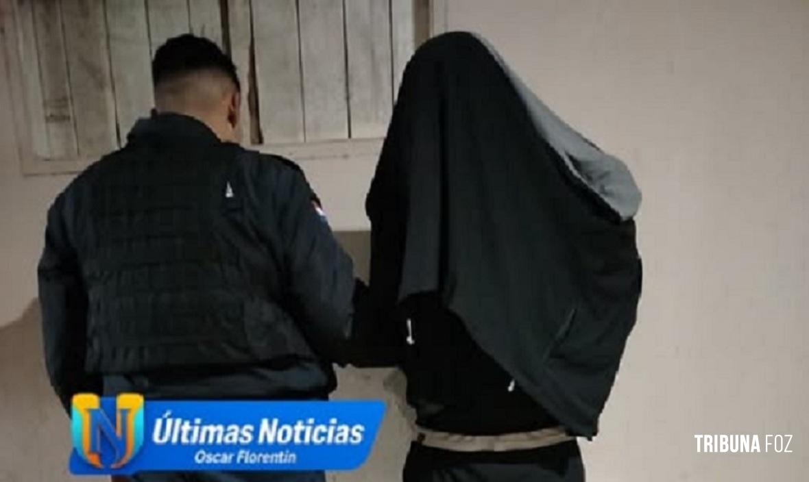 Policia Nacional do Paraguai persegue e prende assaltante no Bairro San Rafael em Ciudad Del Este 
