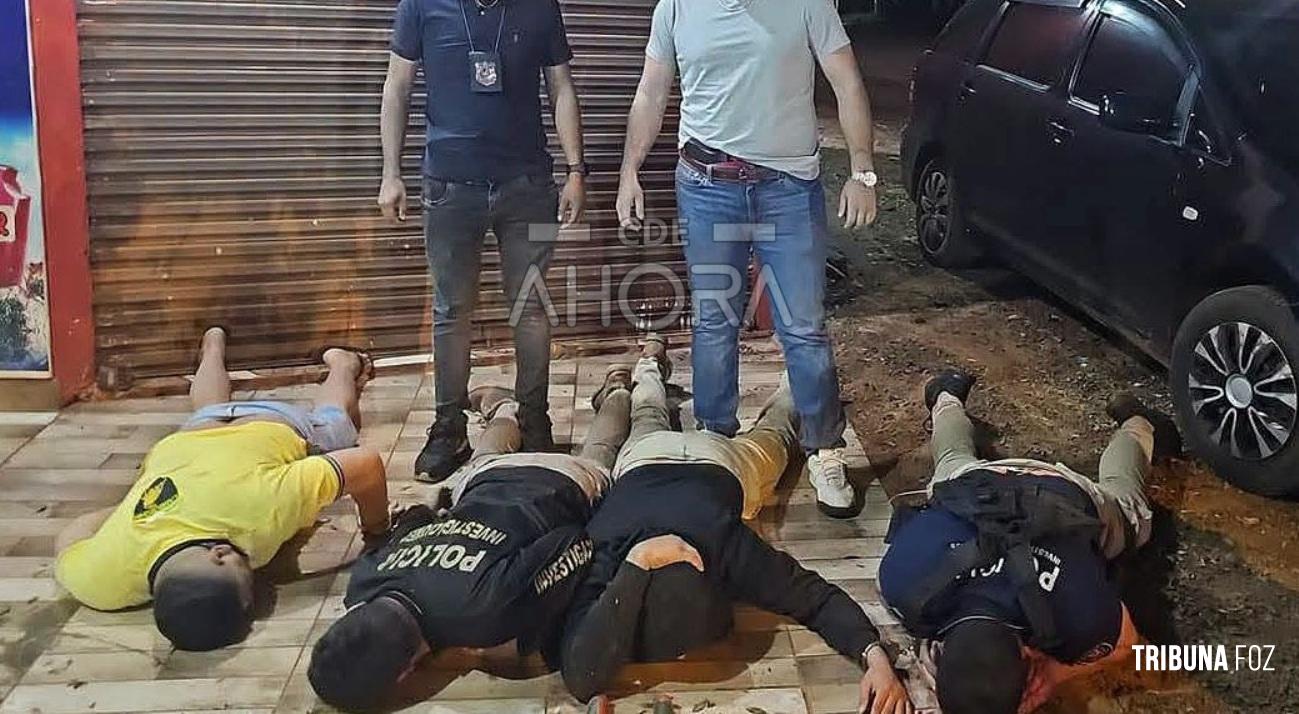 Policia Nacional prende quatro por envolvimento em roubos a residências em Ciudad Del Este