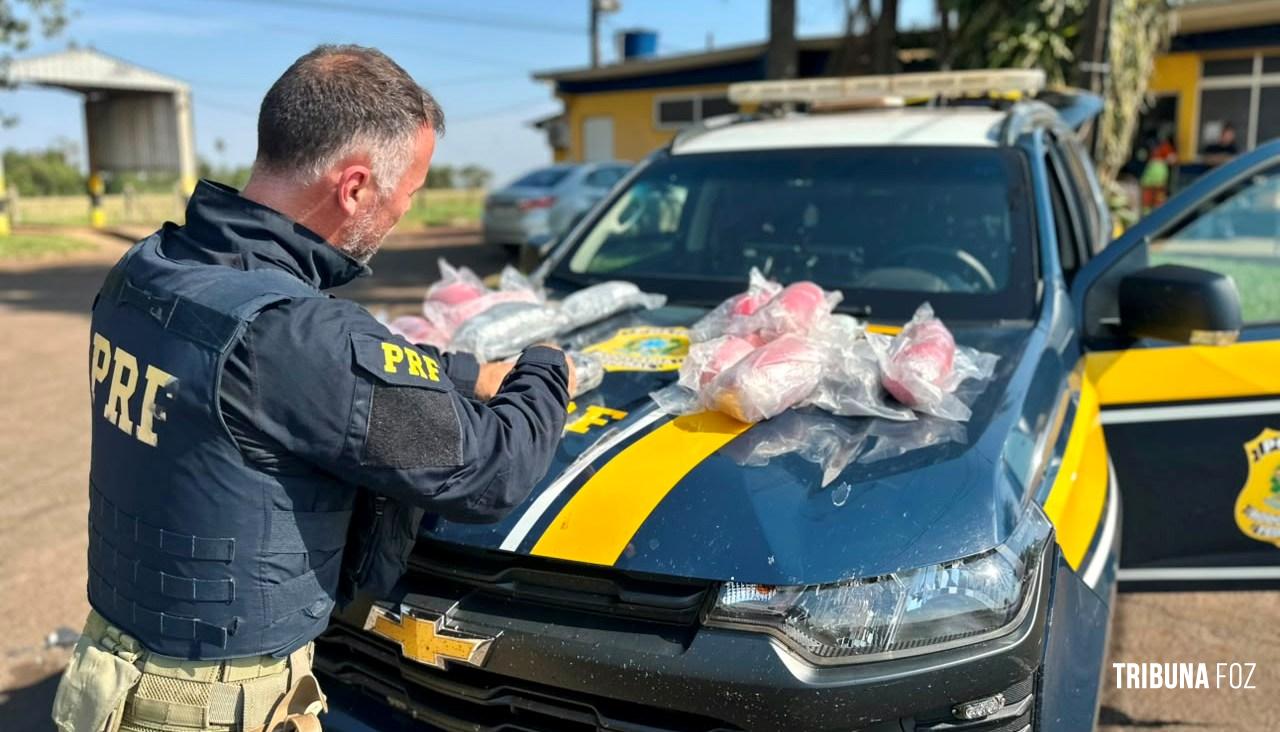 PRF apreende 16,2 quilos de haxixe dry escondidos em tanque de combustível na BR-270 em Santa Terezinha de Itaipu 