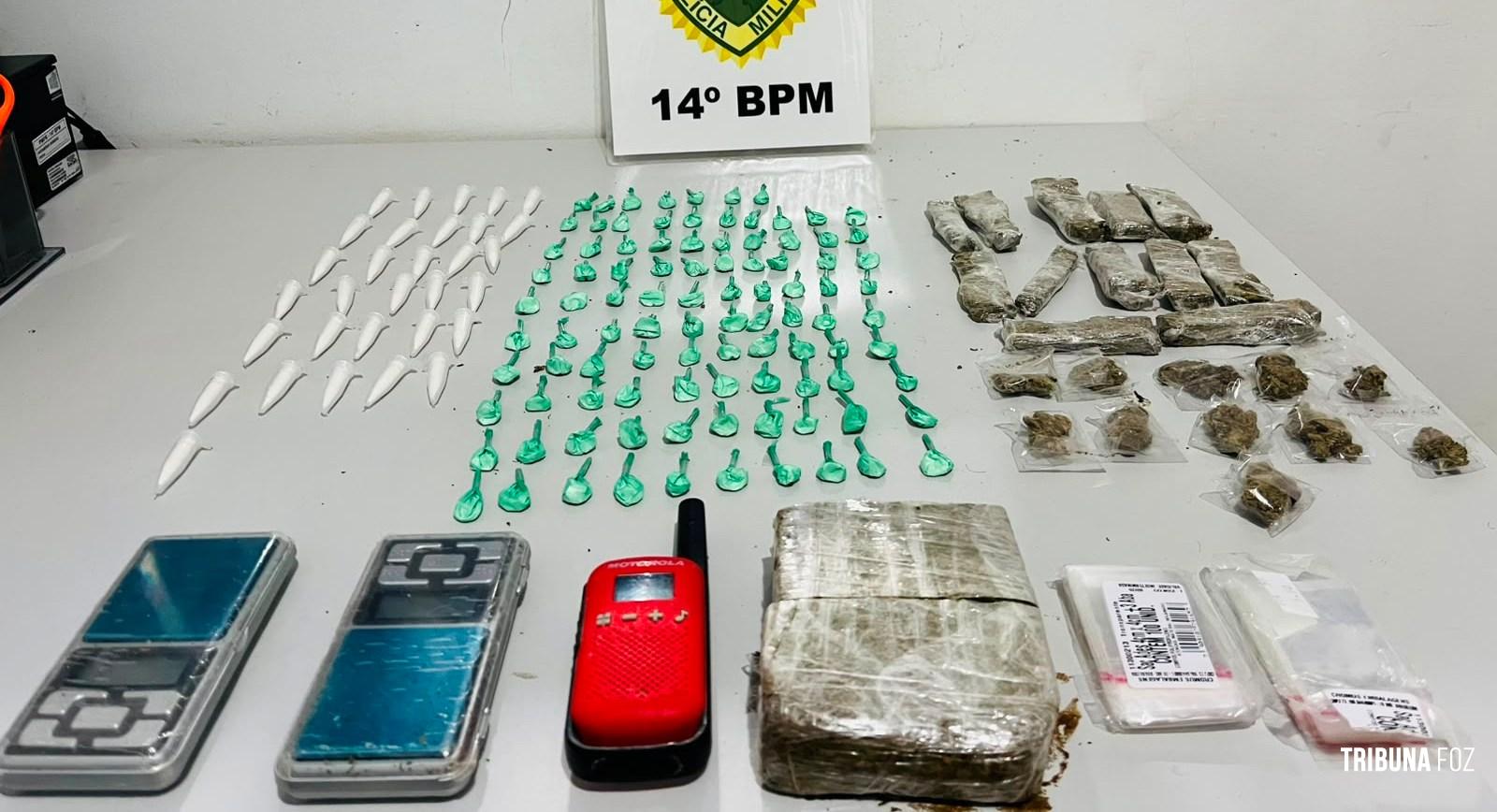 ROCAM encontra cocaína e maconha pronta para venda durante incursão na Comunidade da Guarda Mirim