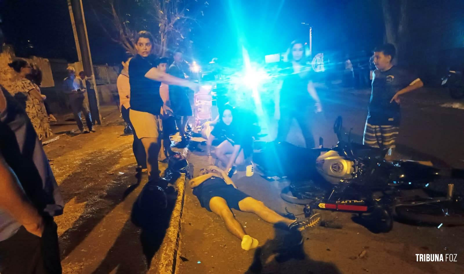 Siate atende duas vítimas após colisão entre moto e bicicleta no Porto Meira
