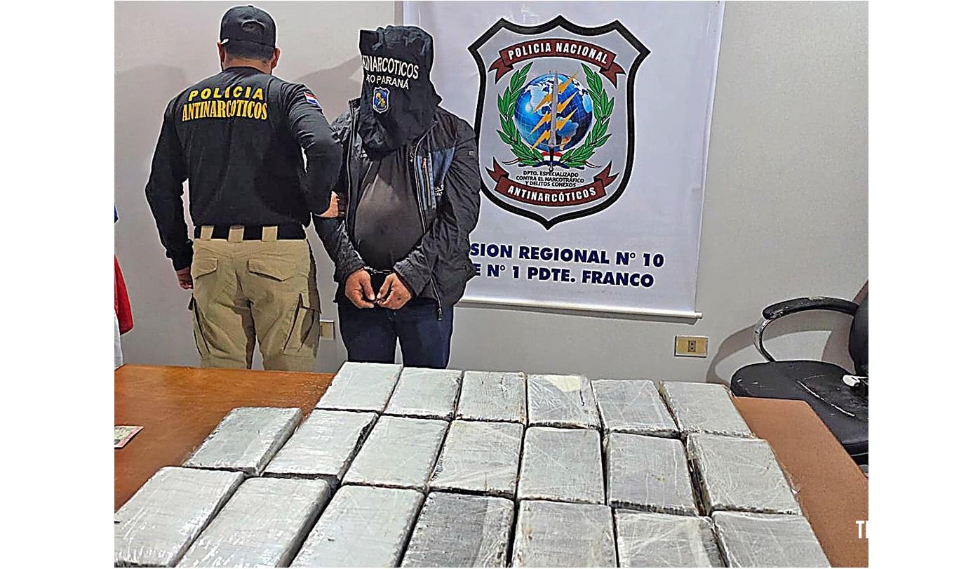 Vinte tabletes de cocaína é apreendido em caminhão em Los Cedrales no Paraguai