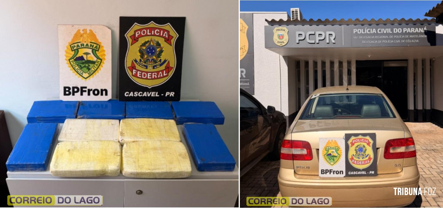 Ação integrada apreende mais de 10 Kg de cocaína e prende duas mulheres na BR-277 em Céu Azul