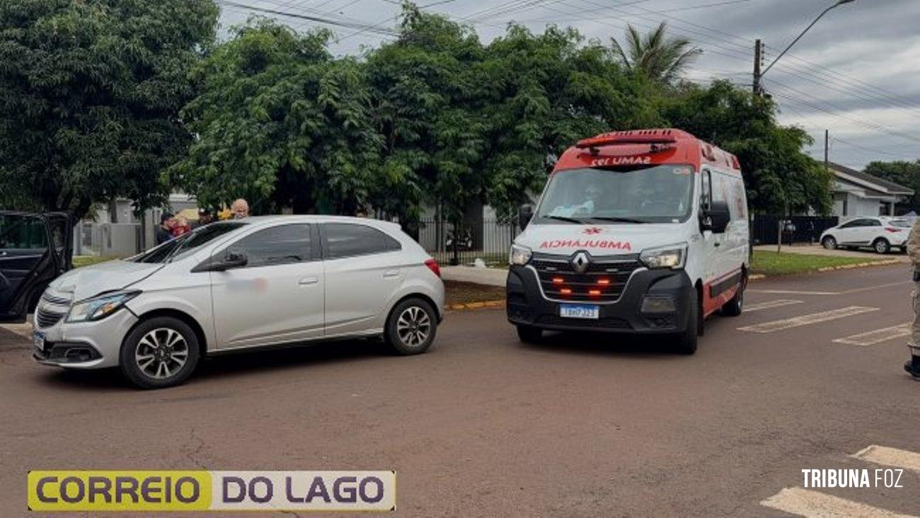Acidente no Bairro Cidade Alta deixa criança ferida em Santa Helena