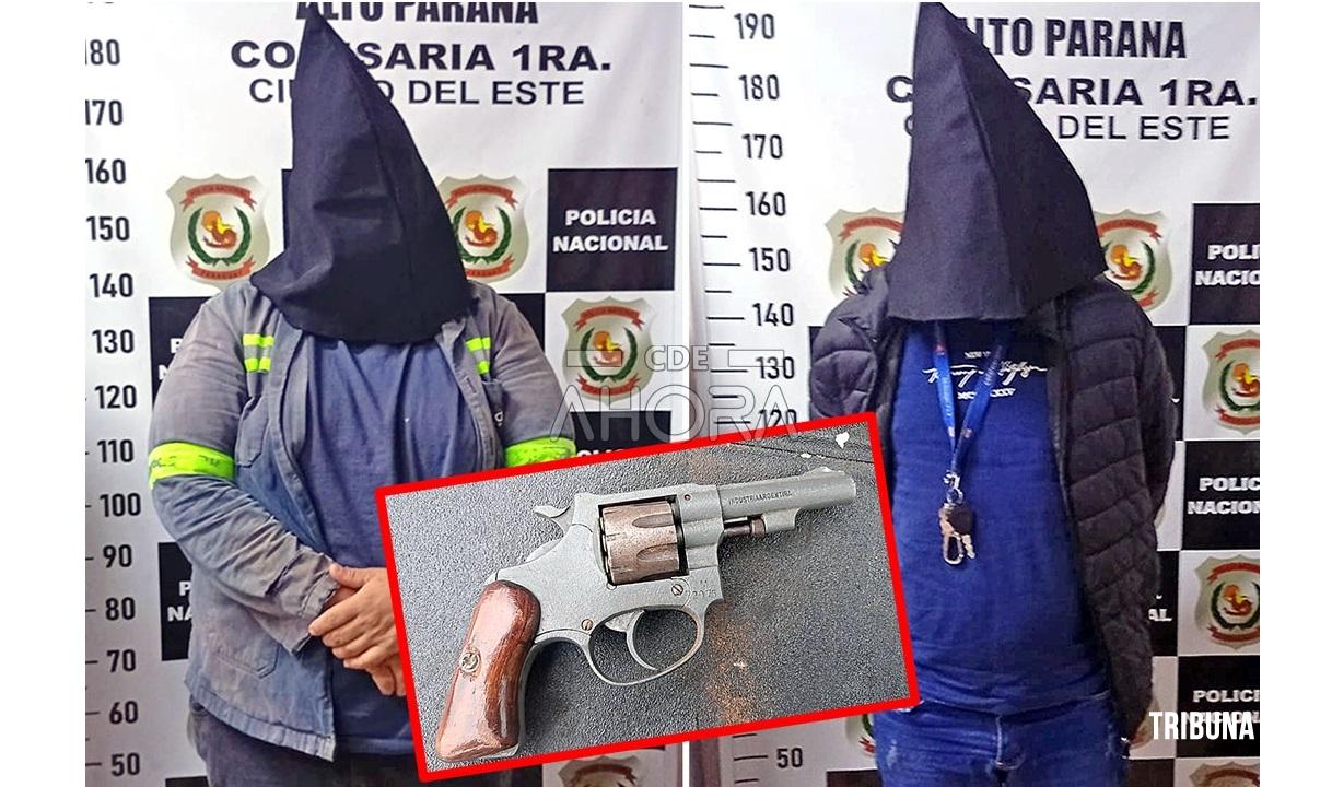 Ele fugiu de uma blitz policial e abandonou um revólver durante a fuga em Ciudad Del Este
