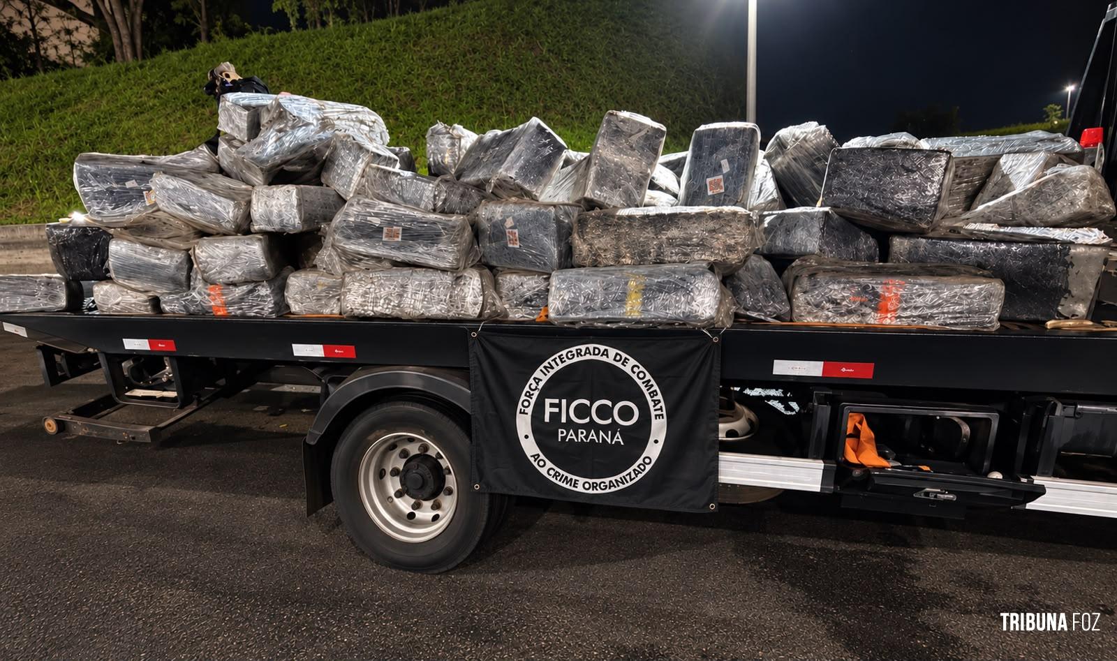 FICCO/PR realiza apreensão de quase 3 toneladas de drogas em Santa Terezinha de Itaipu