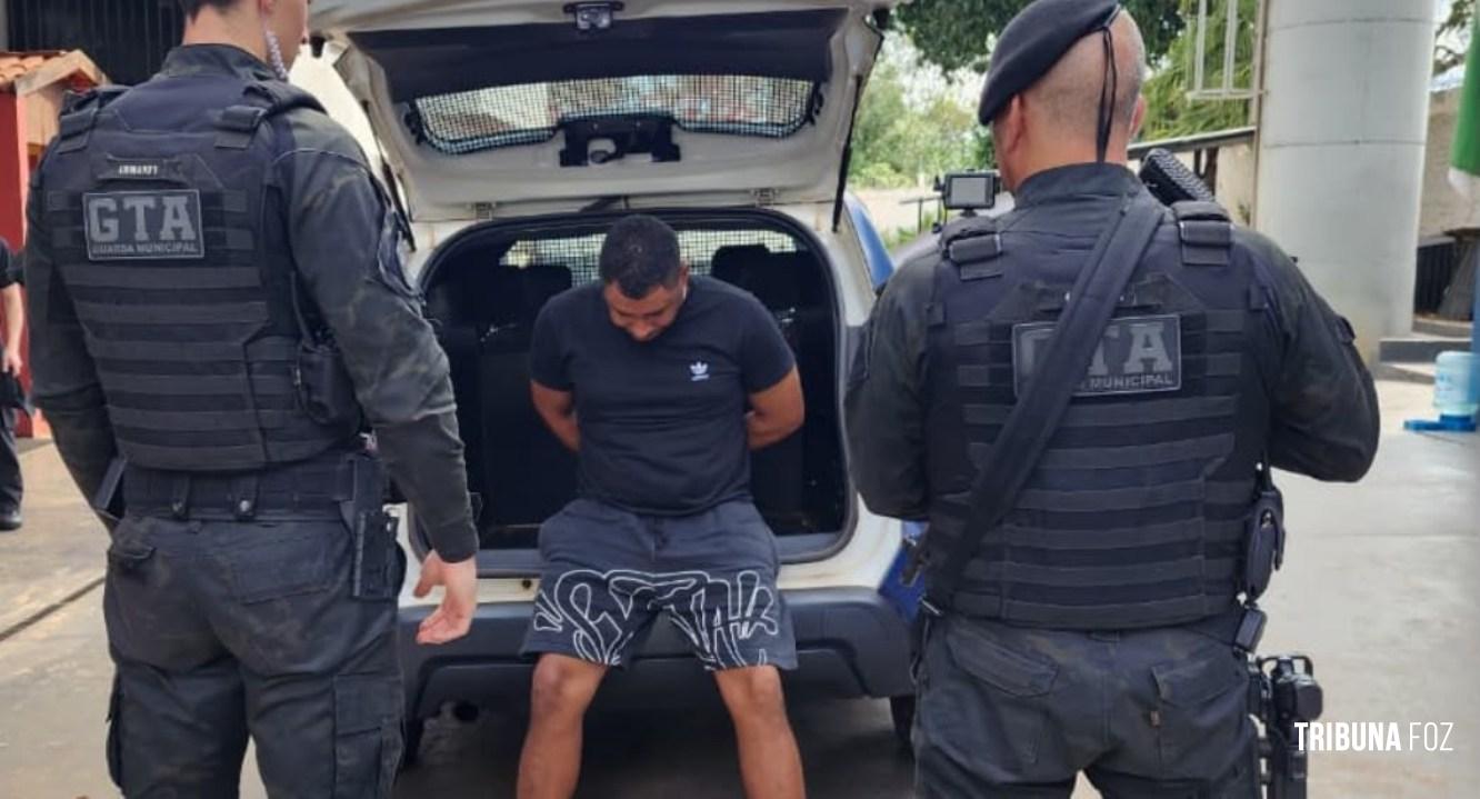 GTA da Guarda Municipal prende foragido da justiça que possuía três mandados de prisão no Jardim São Paulo