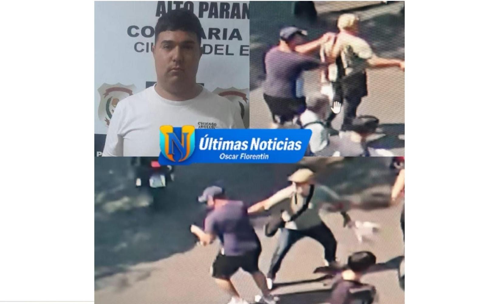 Homem é preso após ser identificado em vídeos de furto de corrente de ouro em Ciudad Del Este