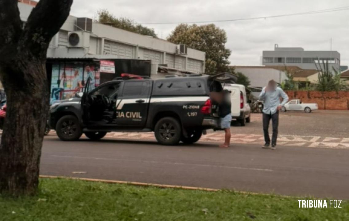 Policia Civil de Santa Helena, em uma rápida ação localiza homem procurado no centro da cidade