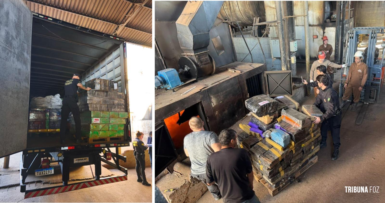 Policia Federal realiza operação para incinerar mais de 10 toneladas de drogas