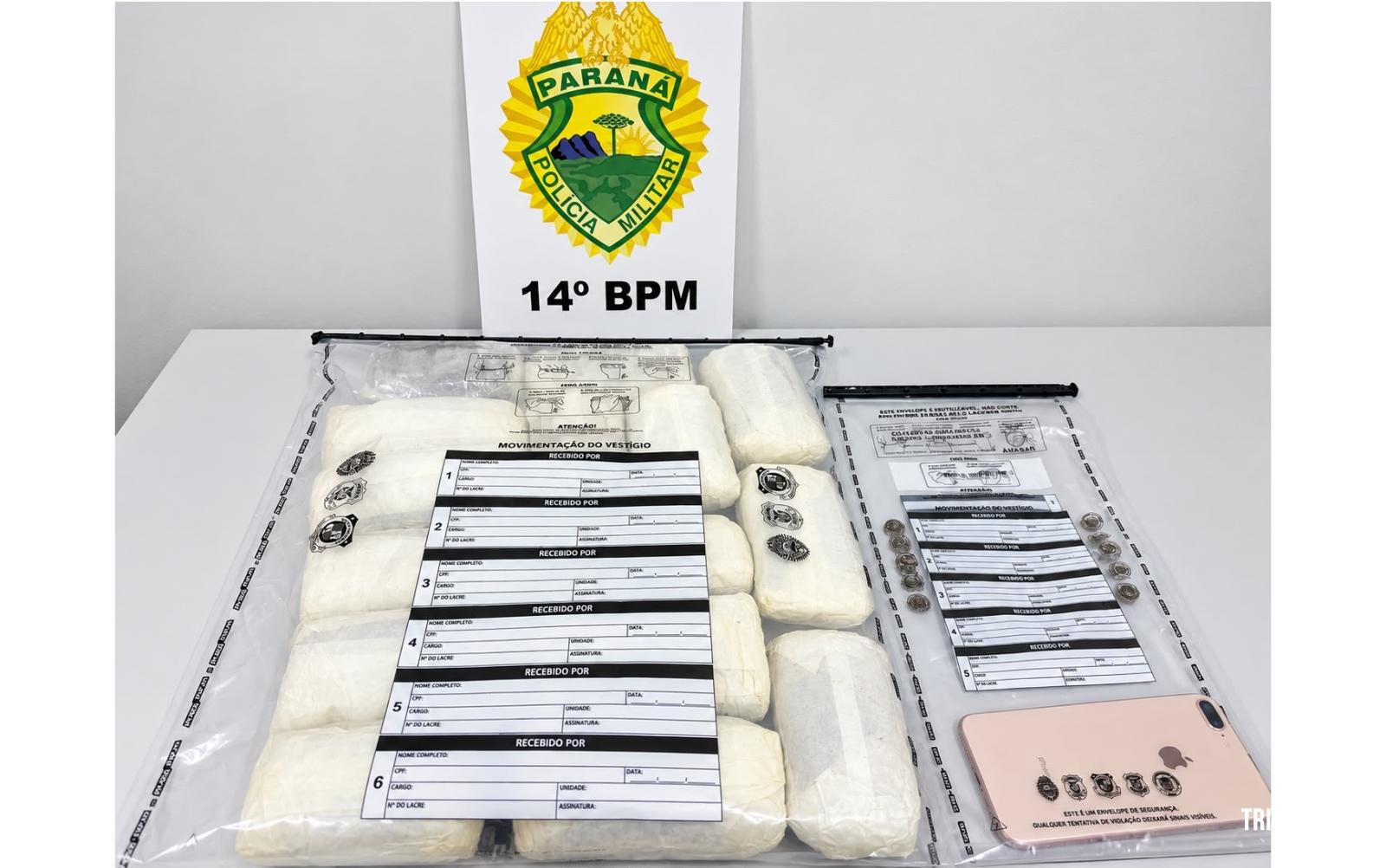 Polícia Militar prende mulher com mais de 3 Kg de haxixe em Foz do Iguaçu