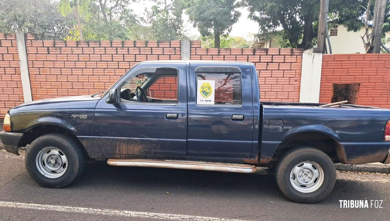 Polícia Militar recupera camioneta furtada em Cascavel e localizada em Foz do Iguaçu