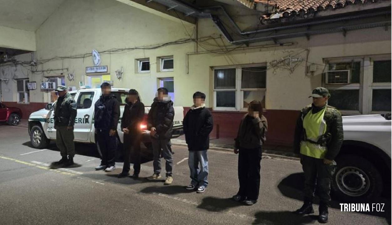 Policia Nacional flagra cinco chineses que haviam entrado irregularmente na Argentina e foram expulsos para o Brasil imediatamente