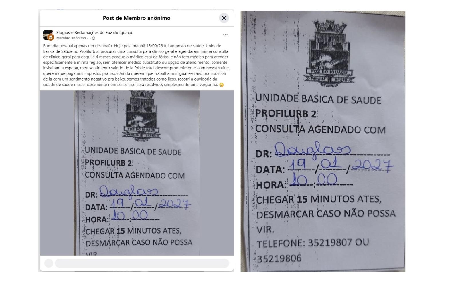 QUATRO MESES PARA UM CLÍNICO: Na gestão do Prefeito Silva e Luna, até para ficar doente é preciso planejamento?