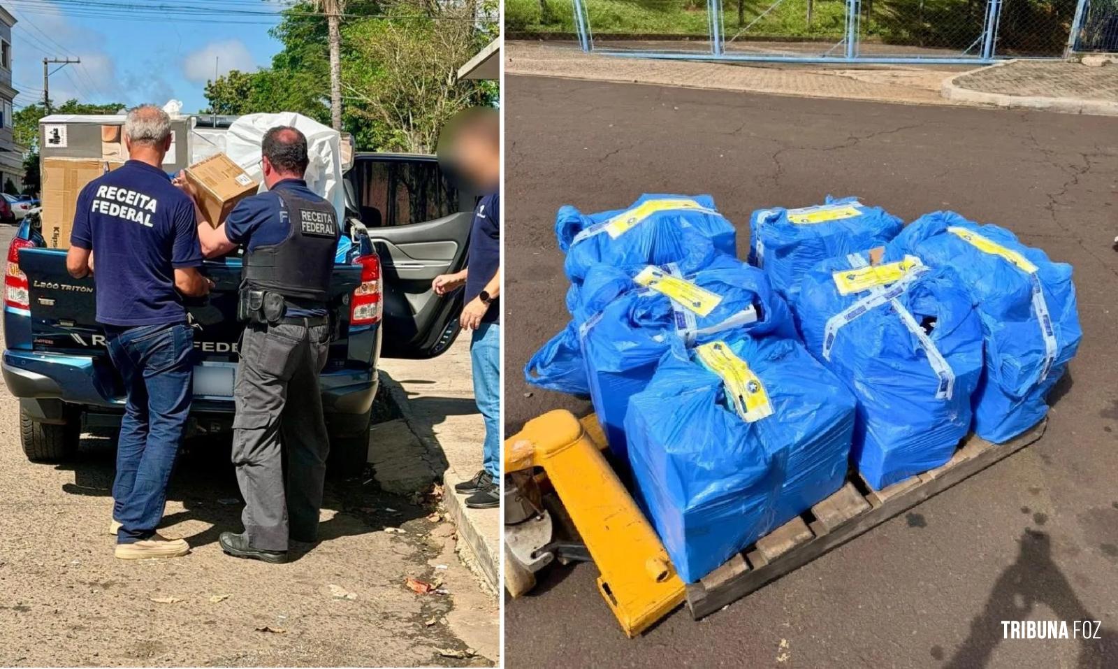 Receita Federal apreende R$ 500 mil em mercadorias estrangeiras na Vila Portes em Foz do Iguaçu