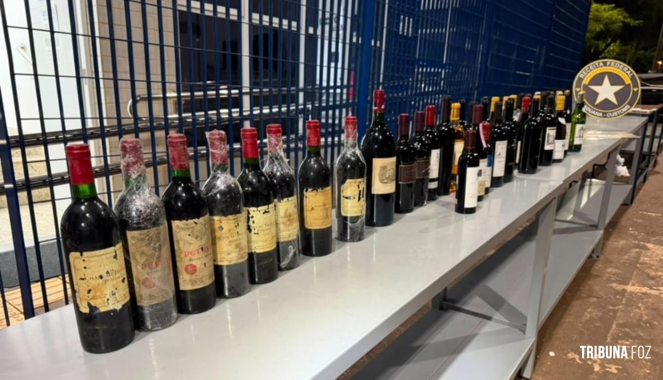 Receita Federal apreende vinhos raros avaliados em aproximadamente R$ 500 mil
