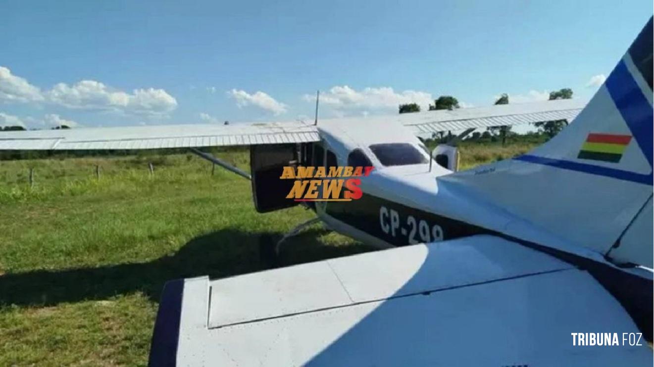 Avião boliviano cai com meia tonelada de cocaína após perseguição no Paraguai e no Brasil