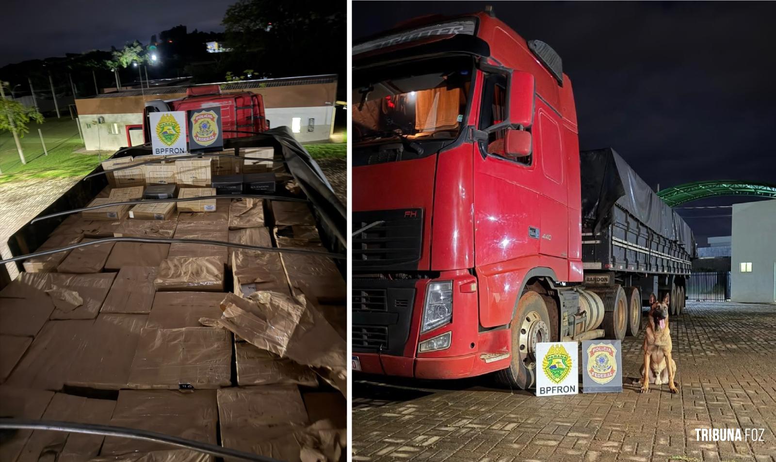 BPFRON apreende 10,8 mil garrafas de vinho argentino e prende homem em Santo Antônio do Sudoeste