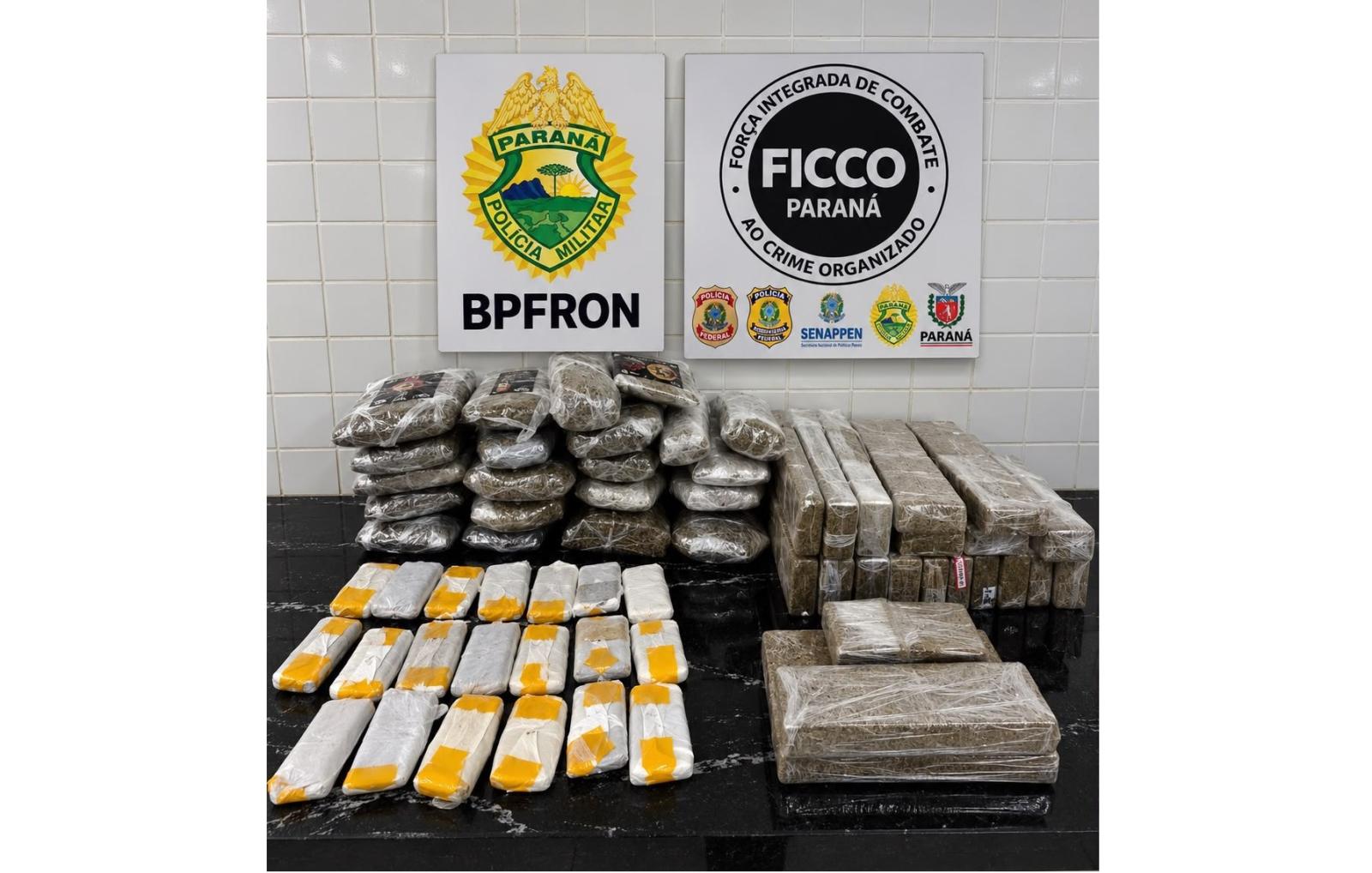 BPFRON e FICCO apreendem drogas durante Operação Protetor em Céu Azul