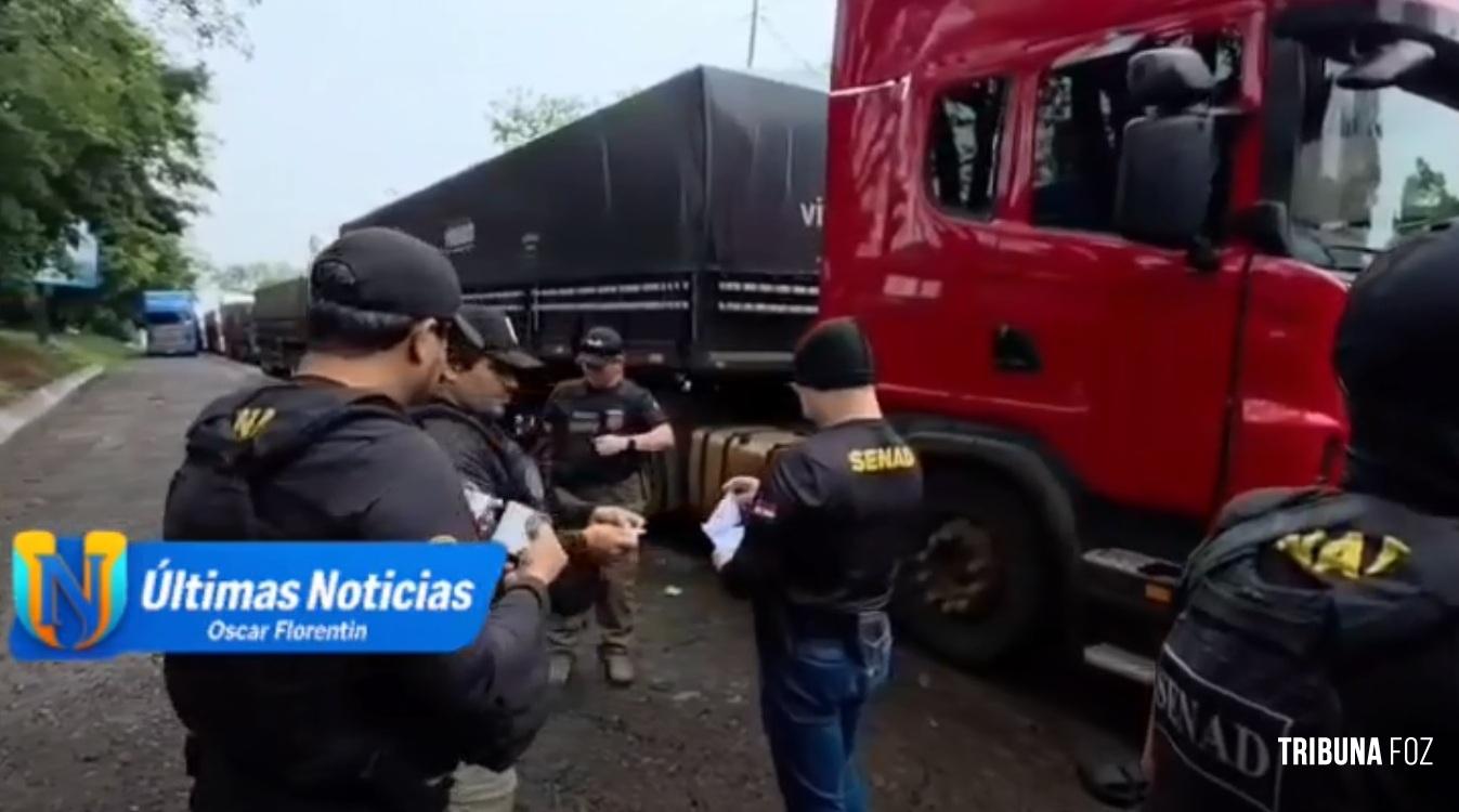 Caminhoneira é presa com quase 262 Kg de cocaína oculto em caminhão já próximo a adunada da Ponte da Amizade em Ciudad Del Este