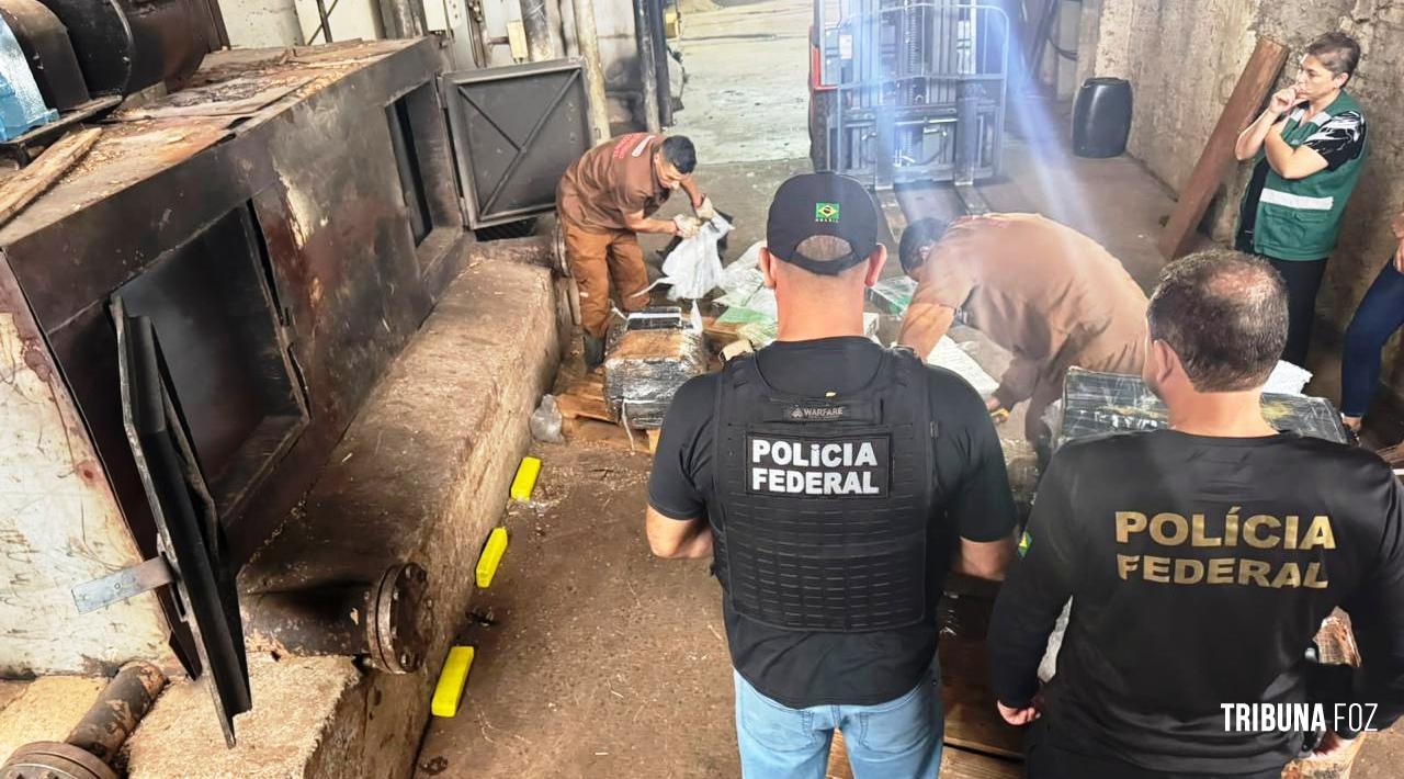 Delegacia da Policia Federal de Foz do Iguaçu incinera mais de 10 toneladas de drogas