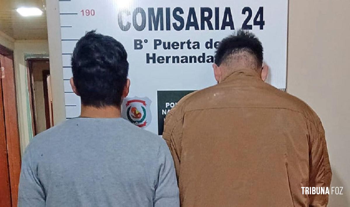 Dois homens são presos após agredirem brutalmente uma mulher em Hernandárias no Paraguai