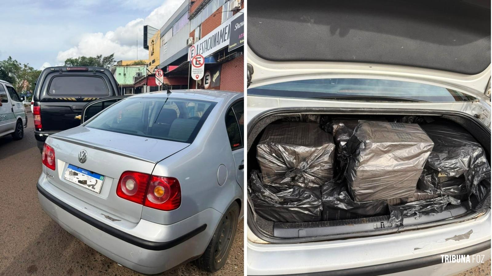 PF e PM apreendem cerca de 2 mil maços de cigarros contrabandeados em Foz do Iguaçu