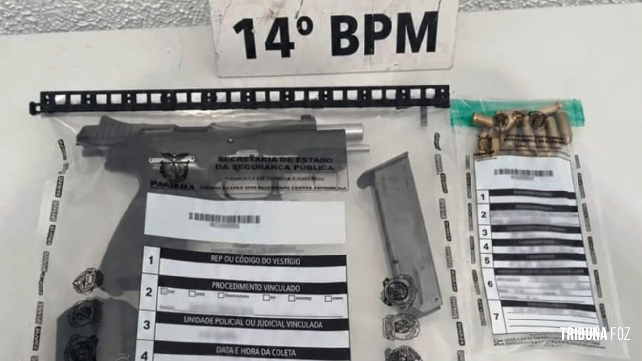 PM prende homem armado após tentativa de disparo contra policial militar no Jardim Lancaster em Foz do Iguaçu