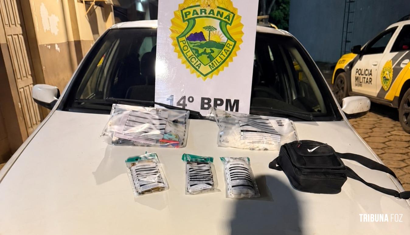 PM prende homem e apreende 325 gramas de cocaína em Foz do Iguaçu