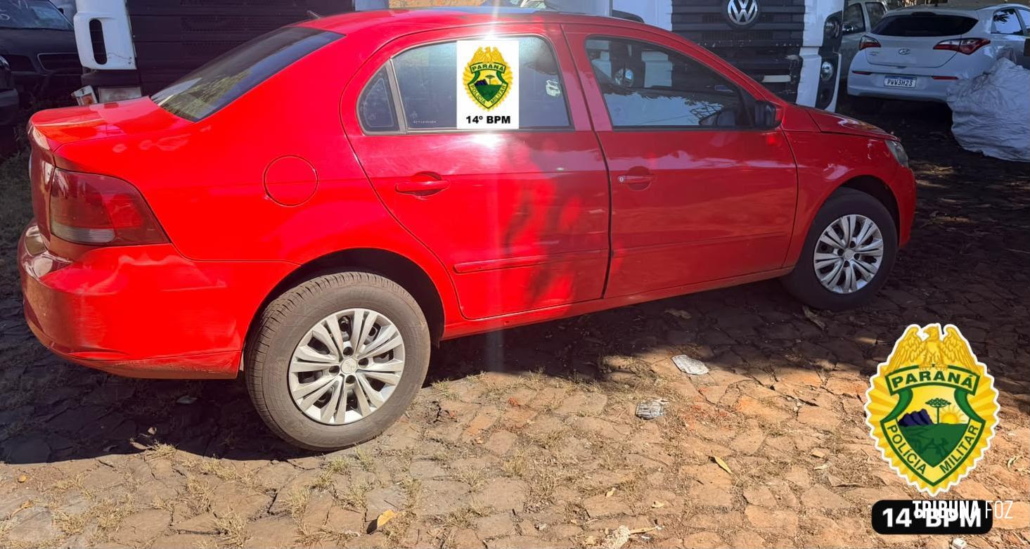 PM recupera veículo roubado no Jardim Jupira em Foz do Iguaçu