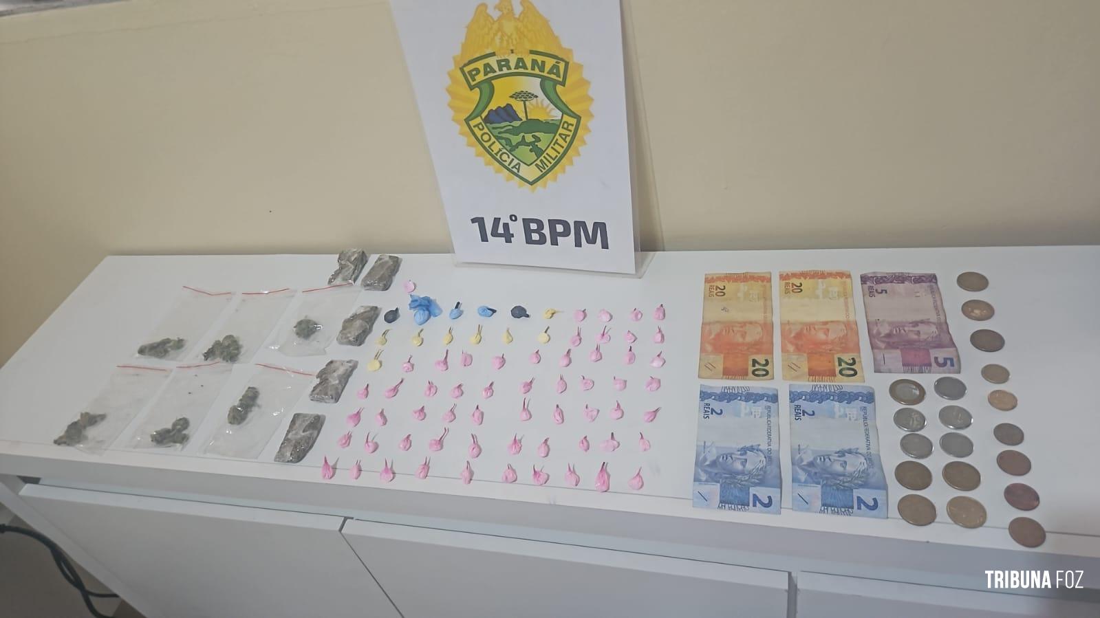 Polícia Militar prende homem por tráfico de drogas em Foz do Iguaçu