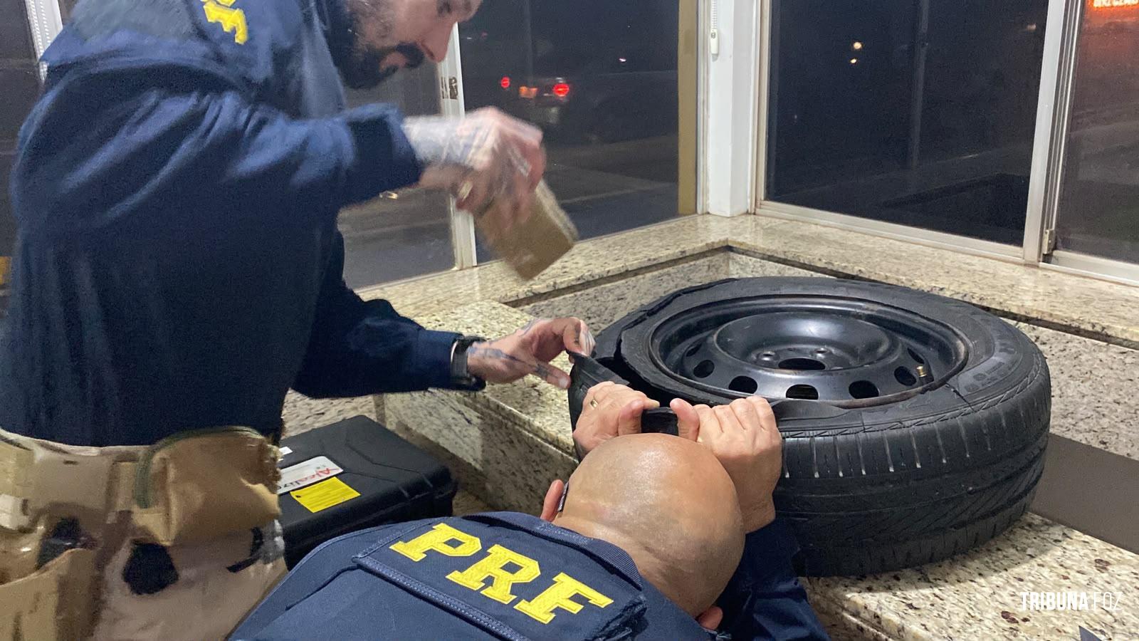 PRF apreende quase 6 kg de drogas em veículo na BR-277 em Santa Terezinha de Itaipu