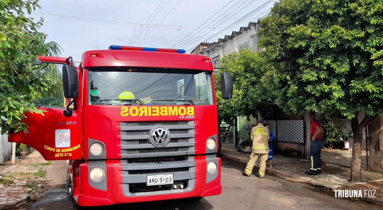 Principio de incêndio no Porto Meira mobiliza o Corpo de Bombeiros