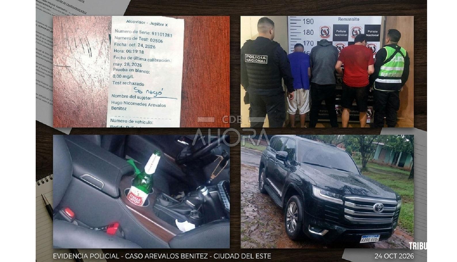 Três homens presos após incidente com uma luxuosa caminhonete Toyota Land Cruiser 300 GXR no bairro Remansito em Ciudad Del Este